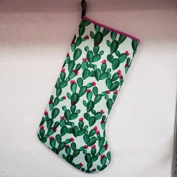 Oversized Neoprene Cactus 🌵 Christmas Stocking - Picture 1 of 1
